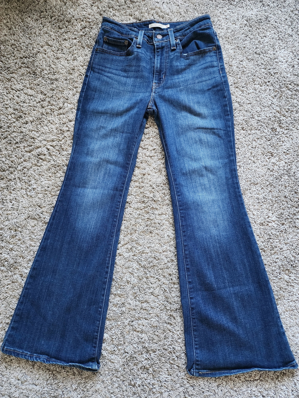 Levi’s 726 High Rise Flare Jeans Women’s 27 Medium Wash Stretch